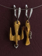 Gold Plated Silver Earrings "Yin&Yang"