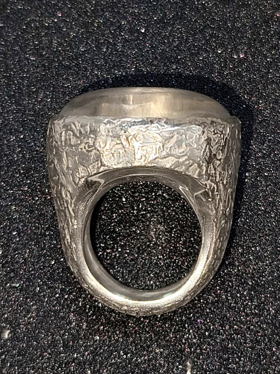 Silver Ring with Quartz "Starry Sky"