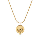 Gold Plated Silver Necklace with Topaz "Daydream"
