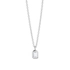 Silver Necklace with Topaz "Daydream"