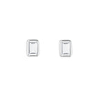 Silver Stud Earrings with Topaz "Daydream"