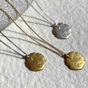 Gold Plated Silver Necklace "Small Fingerprint"