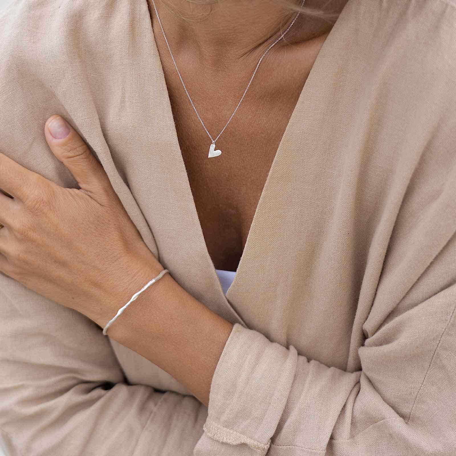 Silver Necklace "Heart"