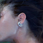 Gold Plated Silver Ear Cuff / Ring "Concord²"
