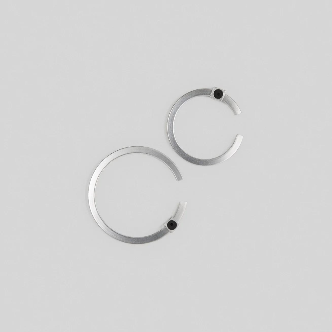 Silver Ear Cuff/ Earring Closure "C Line"