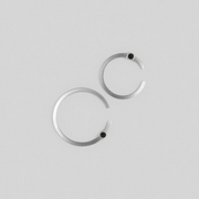 Silver Ear Cuff/ Earring Closure "C Line"