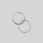 Gold Plated Silver Earring "C Line"
