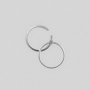 Gold Plated Silver Earring "C Line"