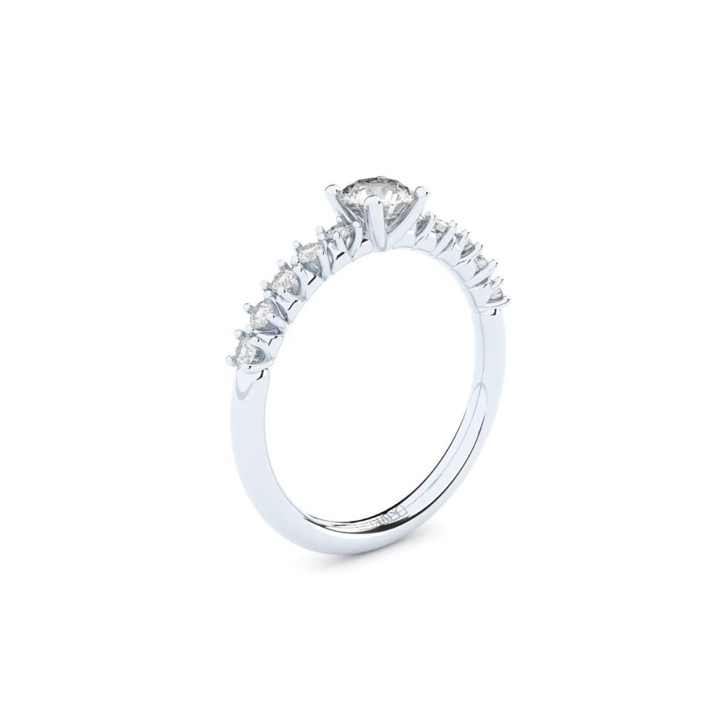 White Gold Ring "Duo+"