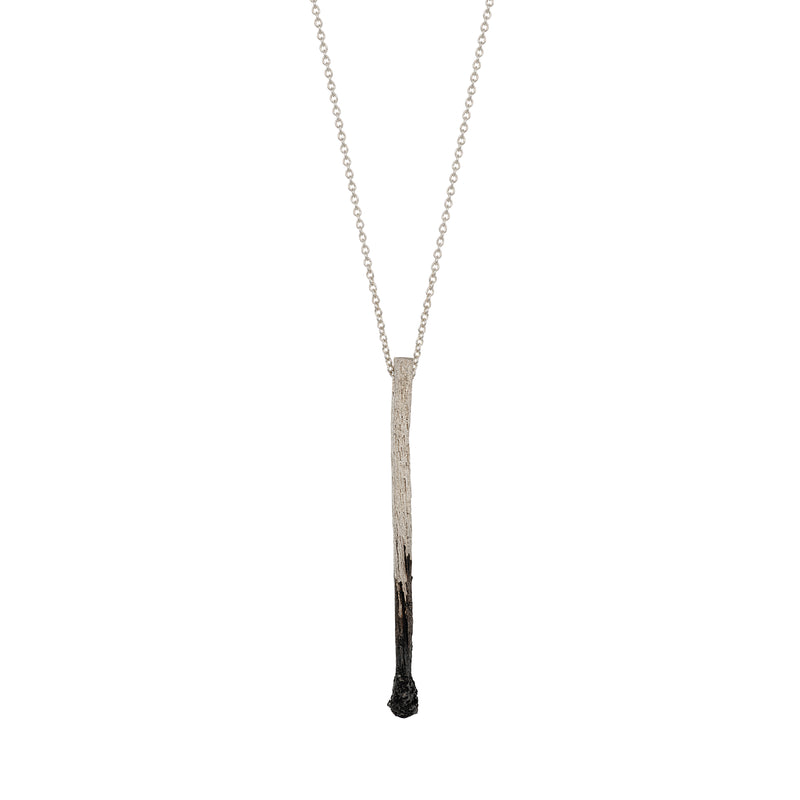 Silver Match Necklace