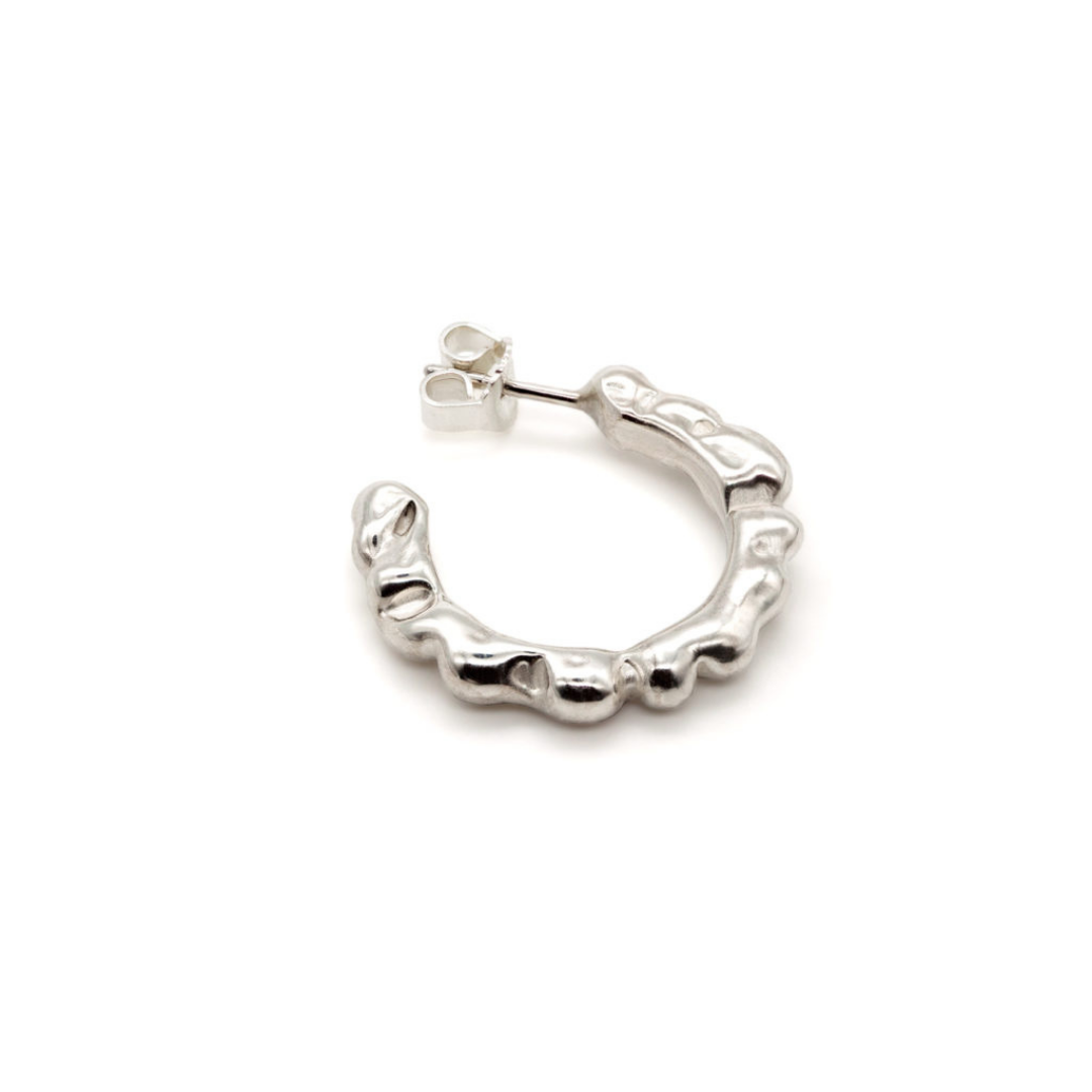Silver Blobby Earrings