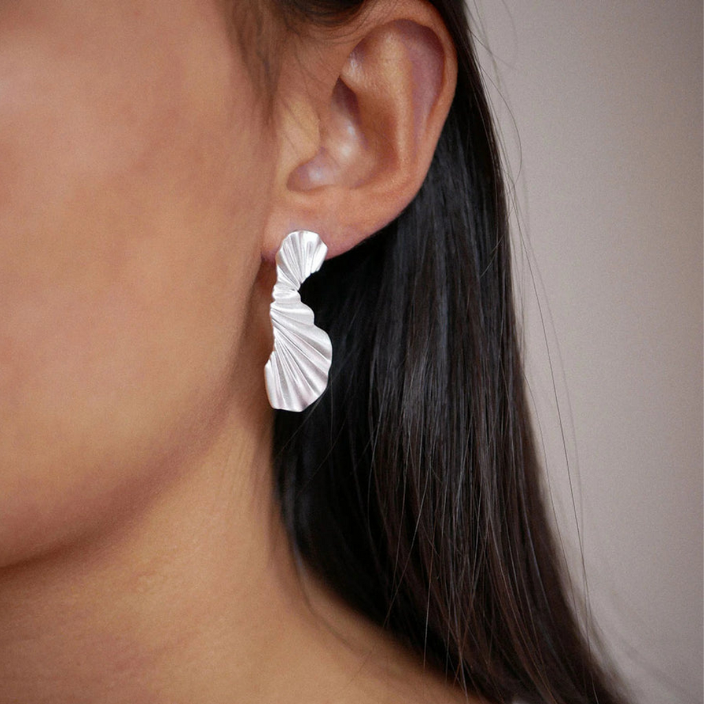 Silver Earrings "Big Wave"