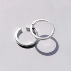 Gold Plated Silver Earring "C Line"
