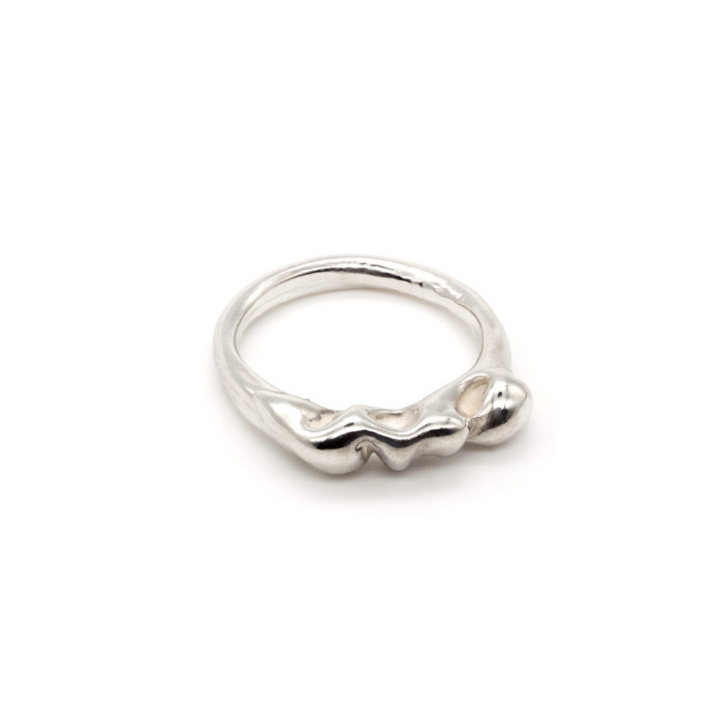 Silver Blobby Ring