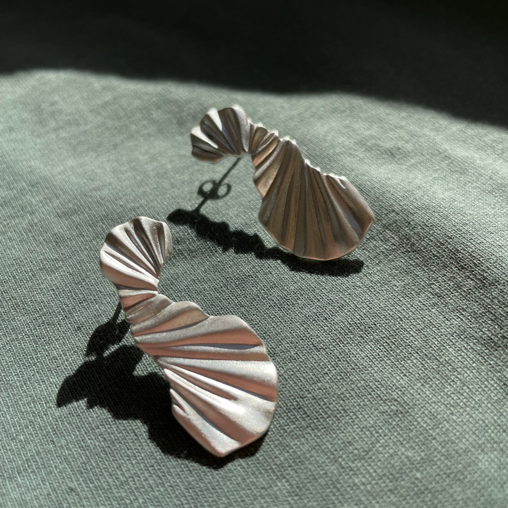 Silver Earrings "Big Wave"