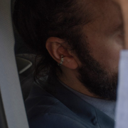 Silver Blobby Earcuff