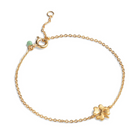 Gold Plated Sivler Bracelet "Organic Clover"