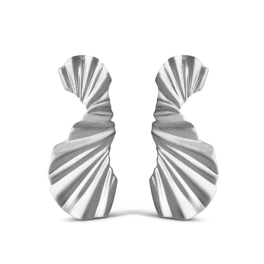 Silver Earrings "Big Wave"