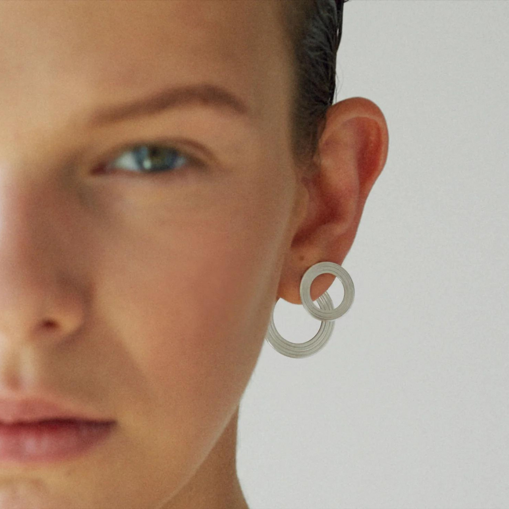 Orbit Circle Double Sided Earrings