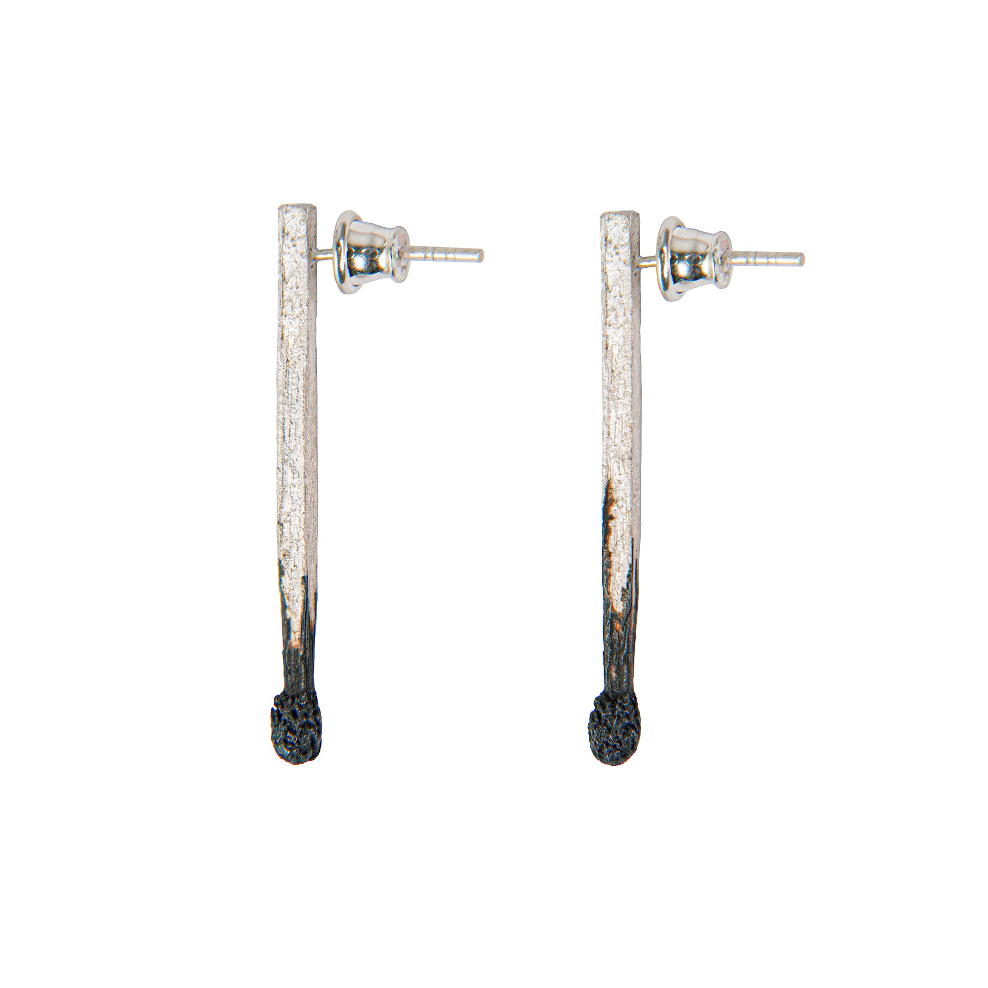 Silver Match Earrings