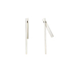 Gold Plated Silver Earrings "Fore Double Sided"
