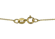Topaz Pendant (10mm) with Gold Chain