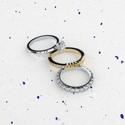 White Gold Ring with Diamond "Tiny Clash", 1.30 ct