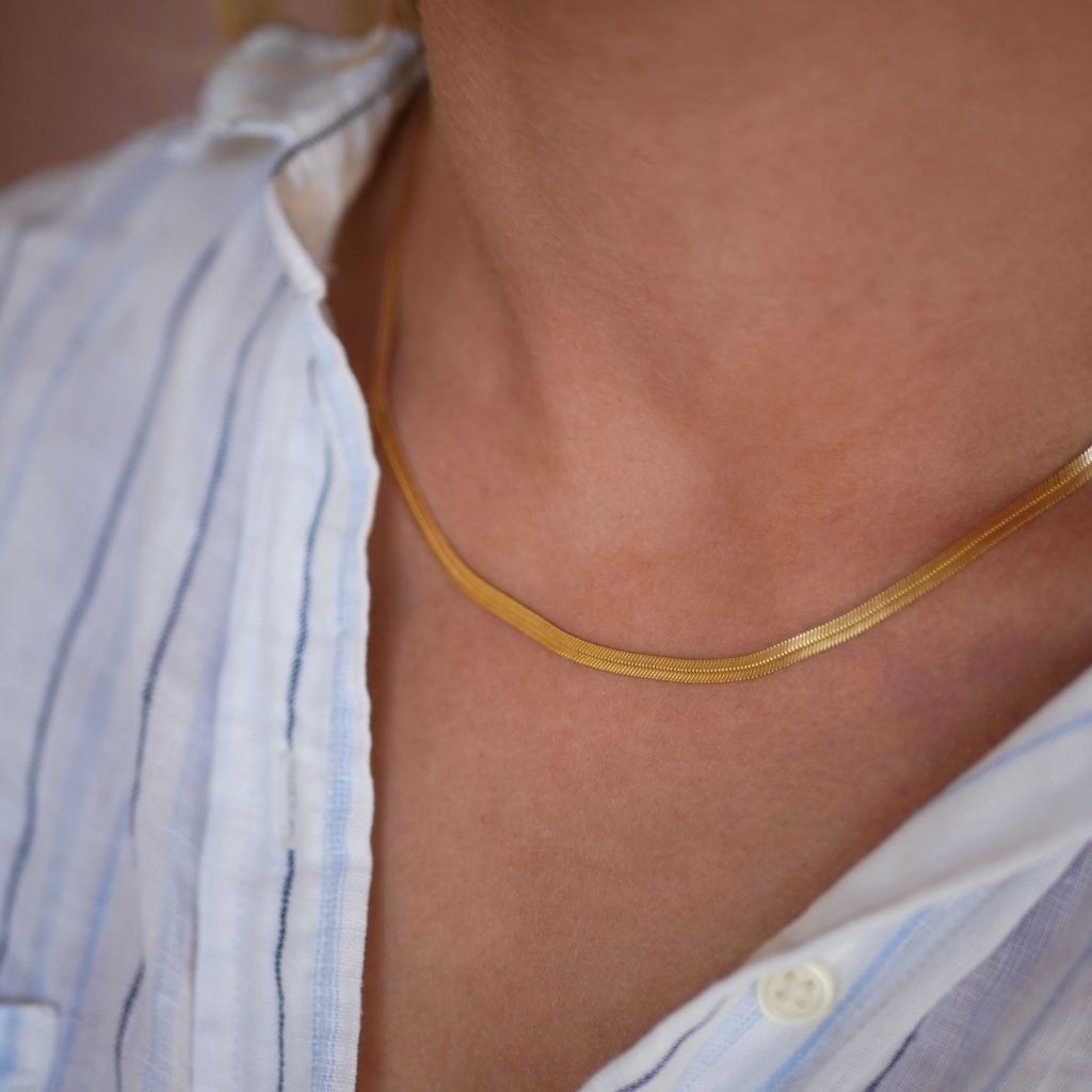 Gold Plated Silver Necklace "Caroline"
