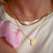 Gold Plated Silver Necklace "Caroline"