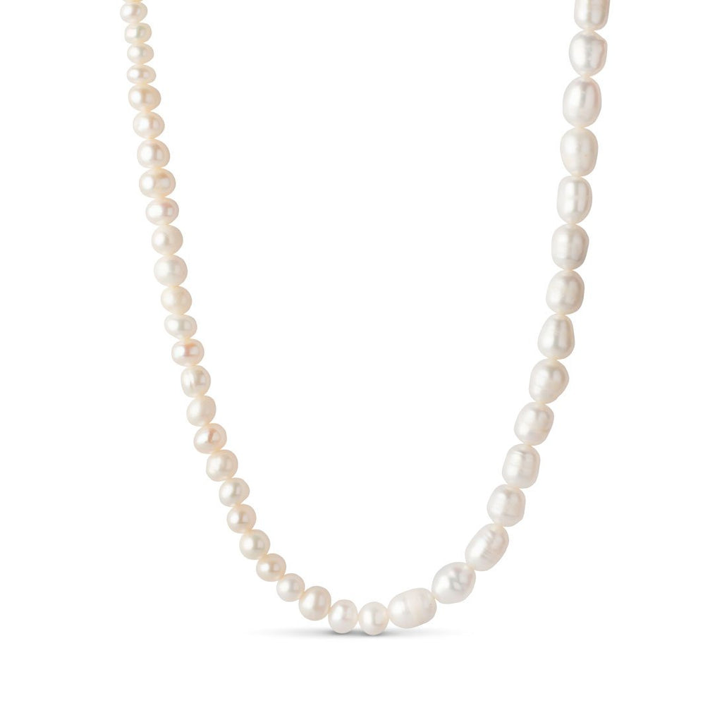 Gold Plated Silver Necklace "Pearlie"