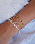 Gold Plated Silver Bracelet "Pearlie"