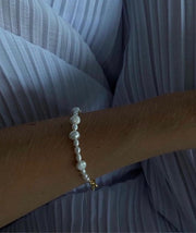 Gold Plated Silver Bracelet "Pearlie"