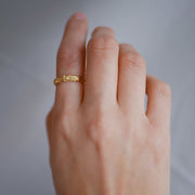 Gold Plated Silver Ring "Gaia"