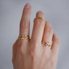 Gold Plated Silver Ring "Gaia"