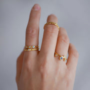 Gold Plated Silver Ring "Gaia"