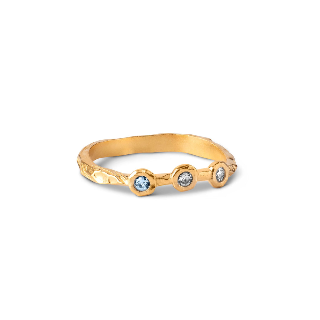 18K Gold Plated Silver Ring "Eloise"