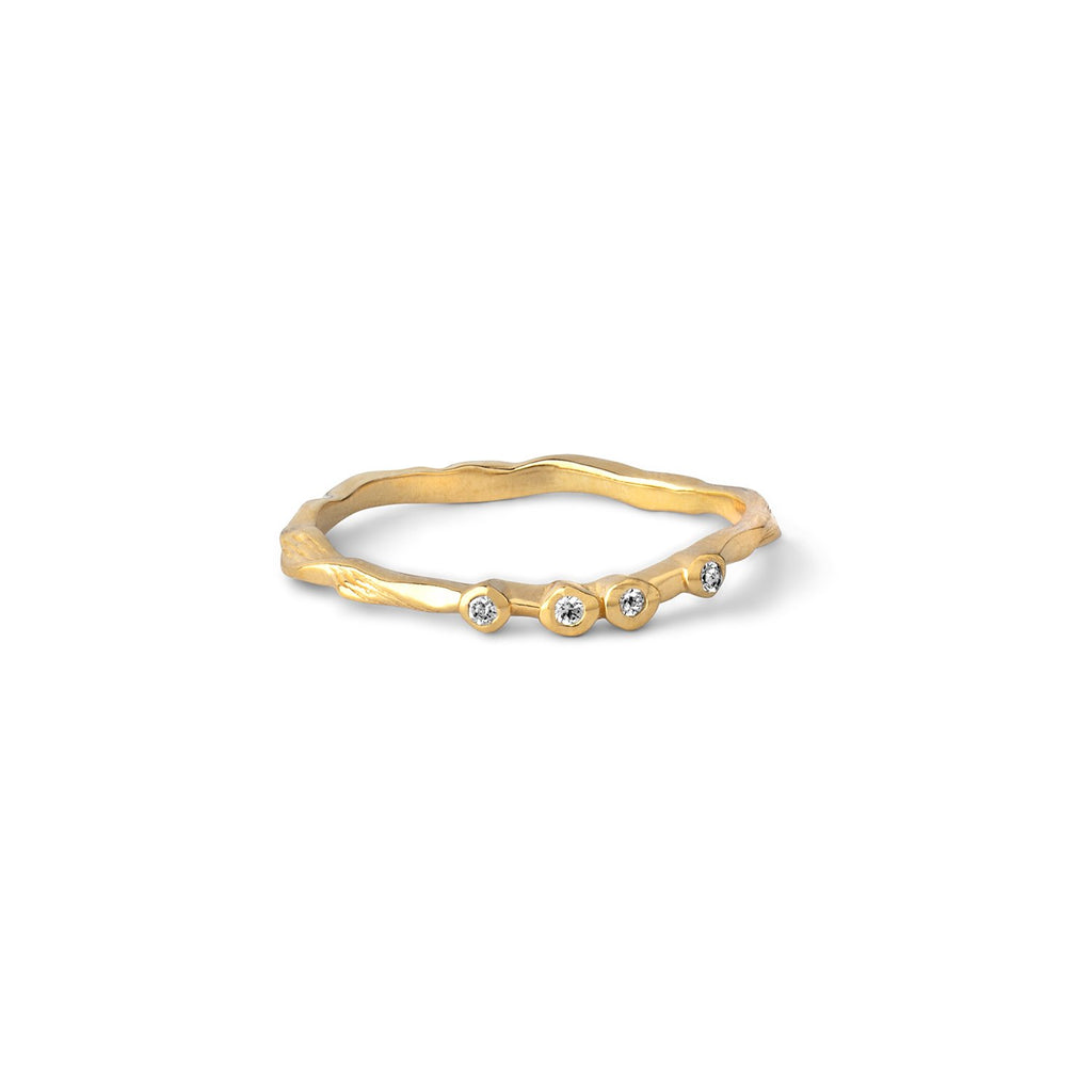 18K Gold Plated Silver Ring "Lily"