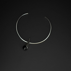 Silver Necklace with Amber "Nostalgia"