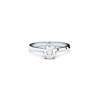Exclusive engagement ring handcrafted in solid white gold. Set with the finest quality 1.30 ct laboratory-made diamond.