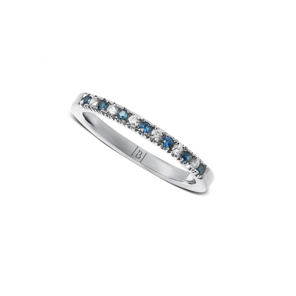 Band with Sapphires & Diamonds
