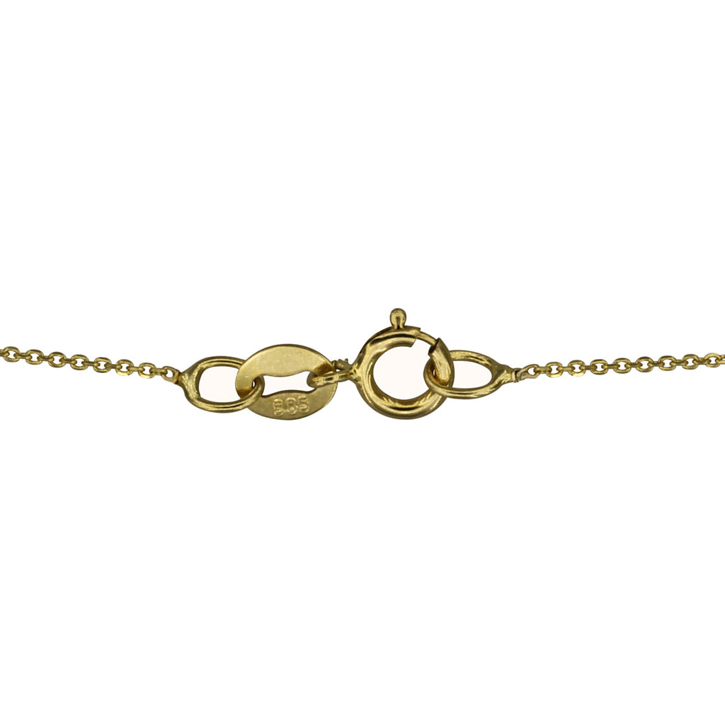 Rose Quartz Pendant with Gold Chain