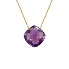 Yellow Gold Necklace with Amethyst
