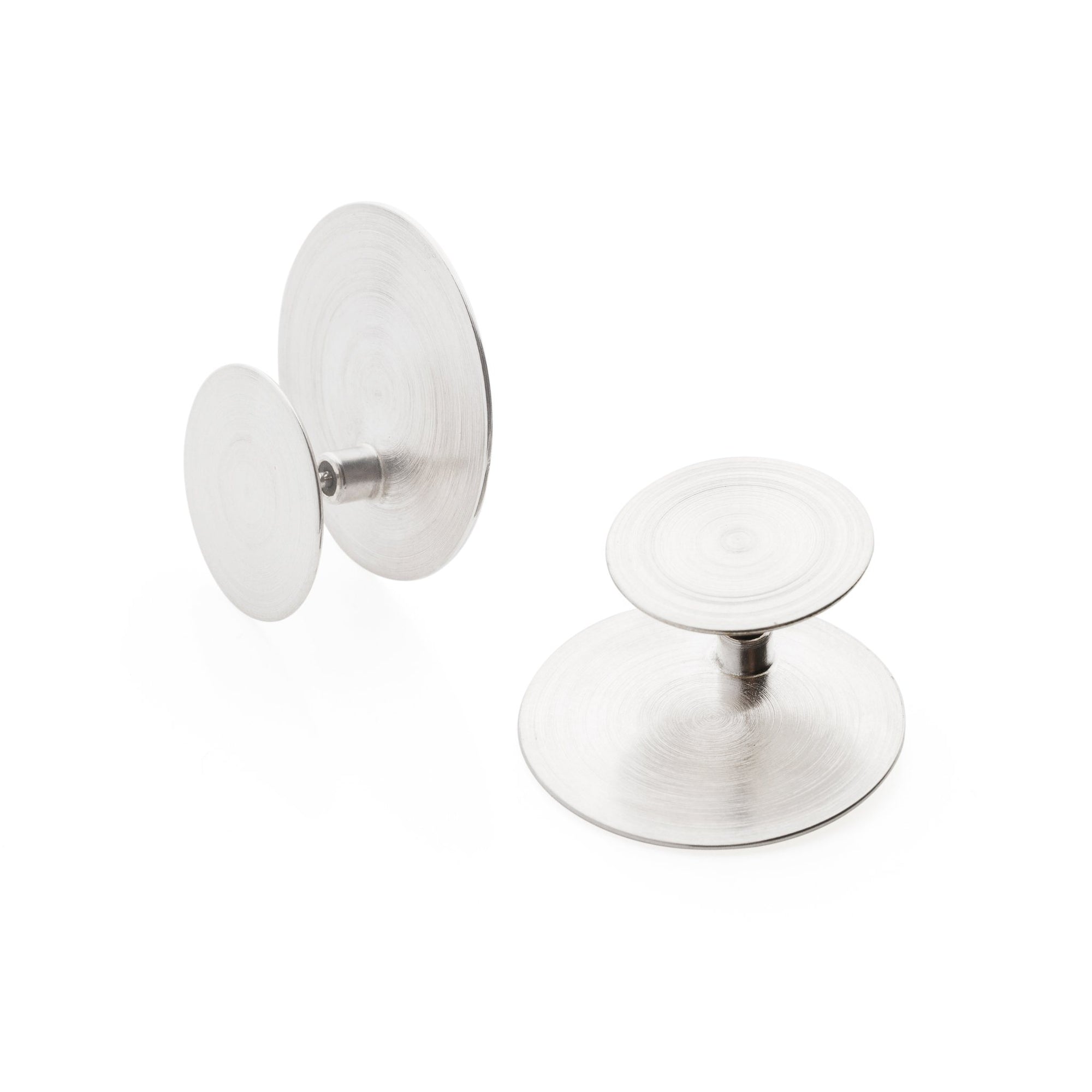 Earrings - Double Sided Silver ORBIT Earrings