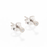 Earrings - Petit Diamond Gold Stud Earrings