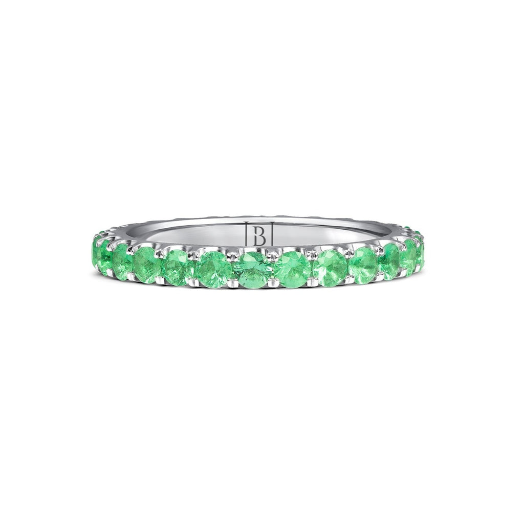 Eternity Band with Emeralds