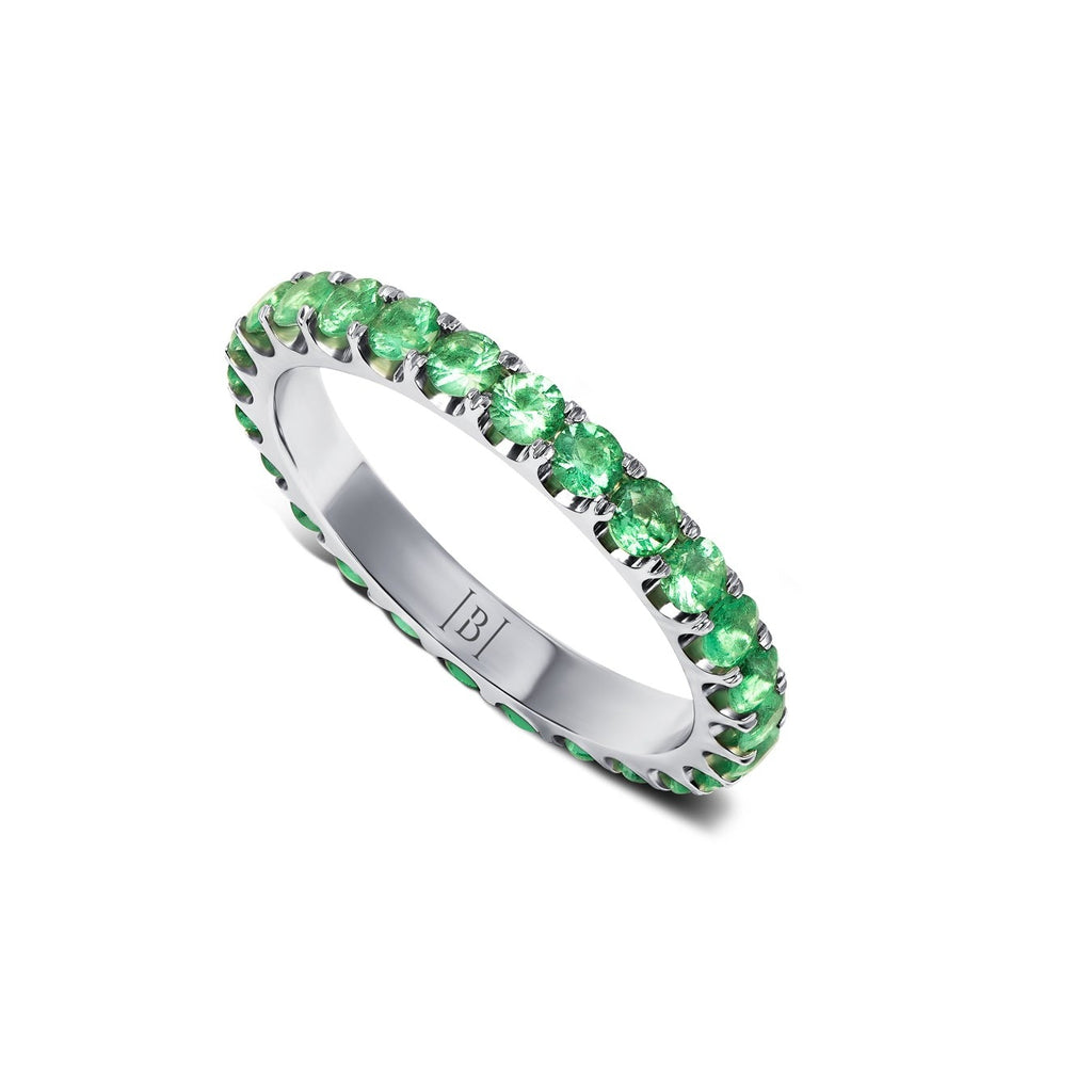 Eternity Band with Emeralds