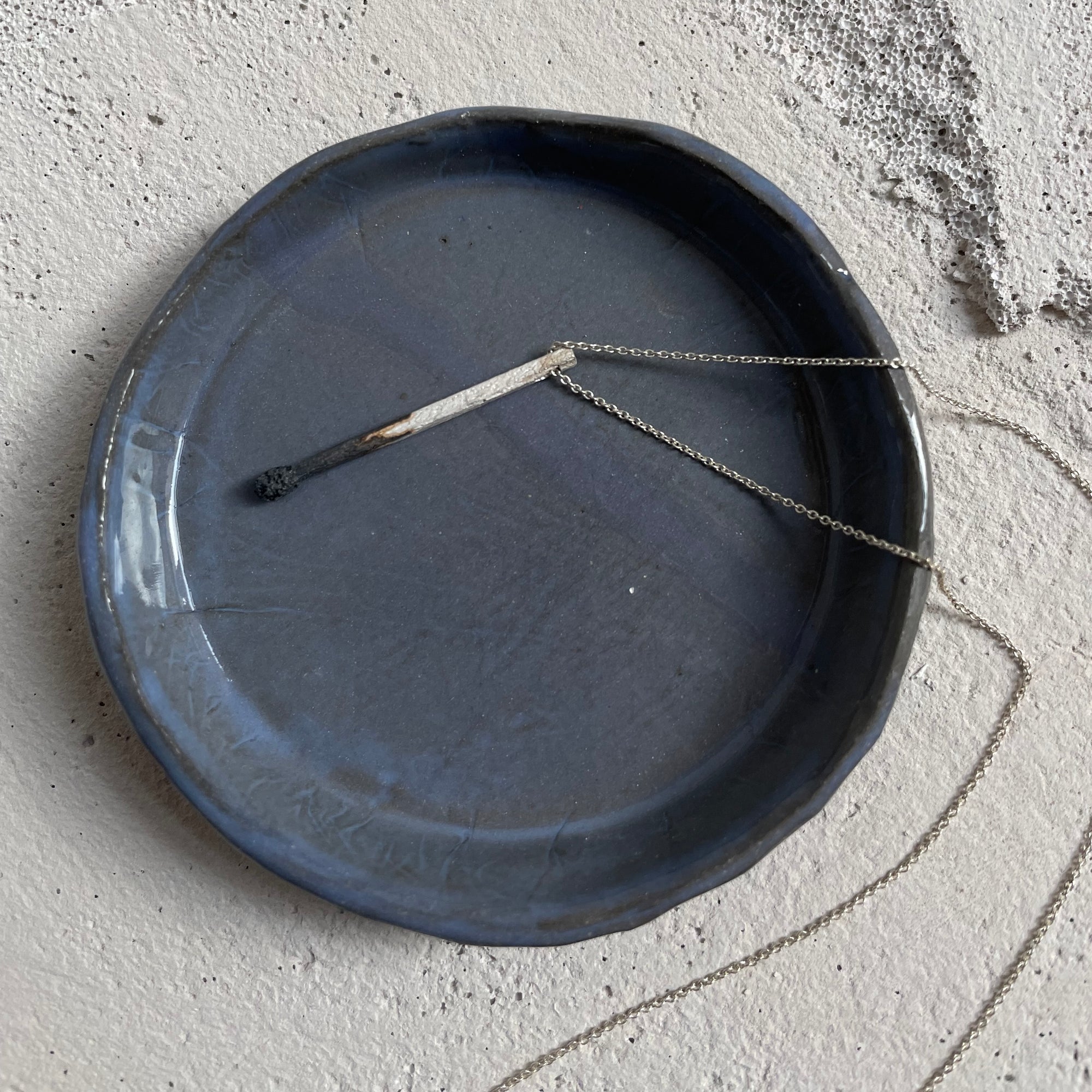 Silver Match Necklace