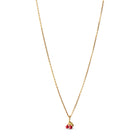 Gold Plated Silver Necklace "Cherry"