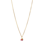 Gold Plated Silver Necklace "Cherry"