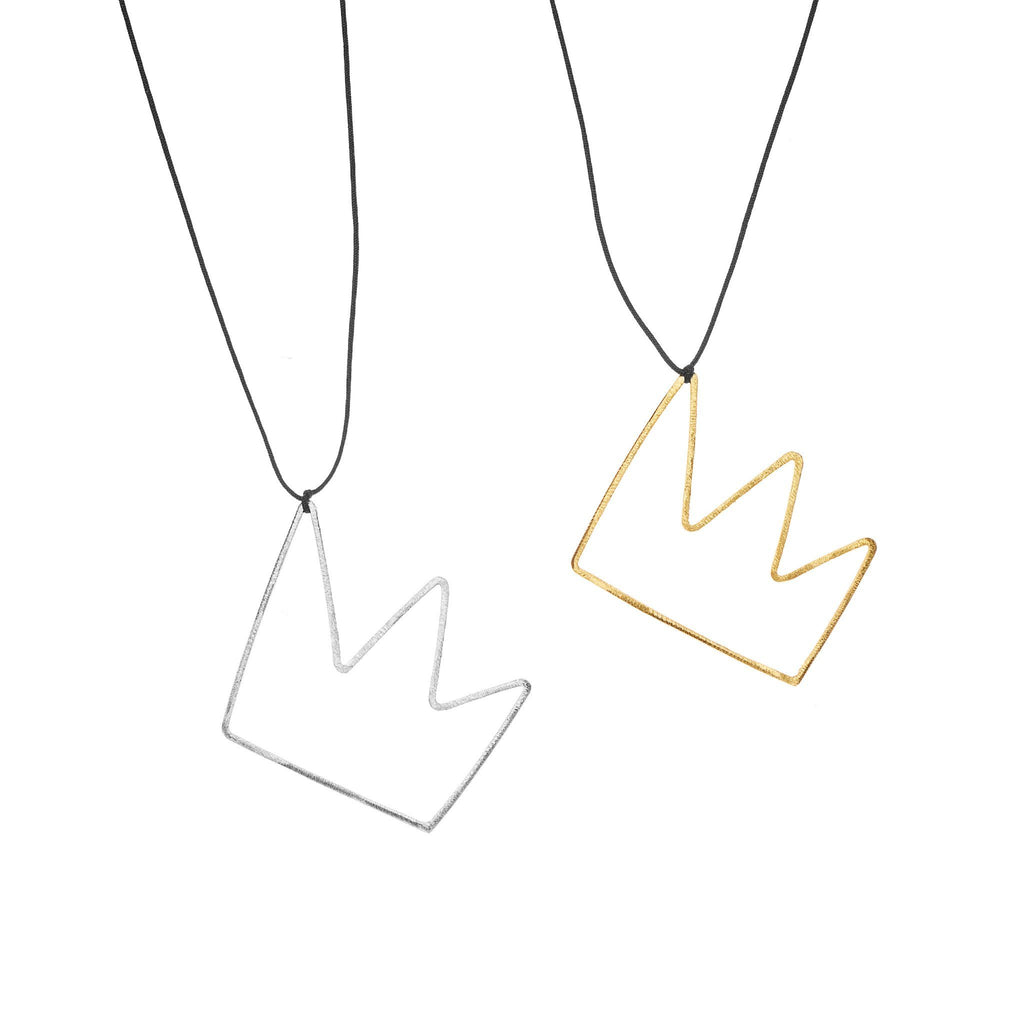 Necklaces & Pendants - Silver Pendant "Big Crown"